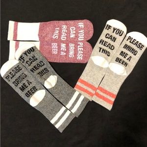 Beer Lover Socks NWT